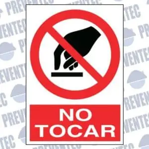 Señal no tocar