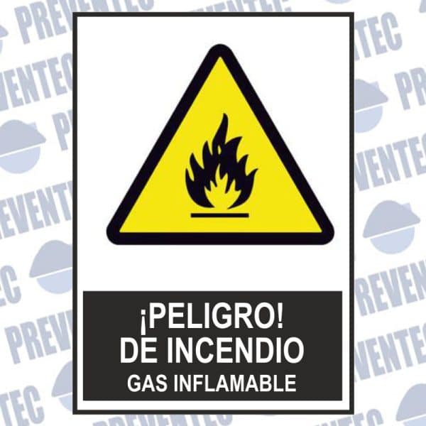 Señalización gas inflamable