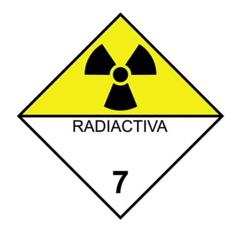 Señal Materias radioactivas