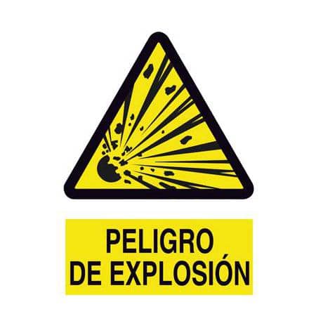 Señal advertencia : Peligro de explosión