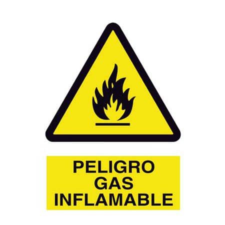 Señales de advertencia :  peligro  Gas inflamable