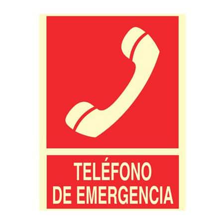 Señalización seguridad : Telefono de emergencia