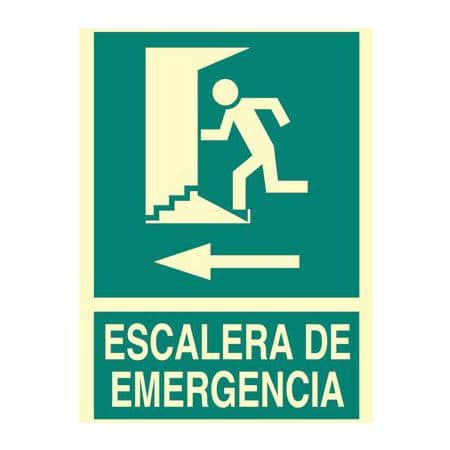 Señales de evacuación :  Escalera de emergencia