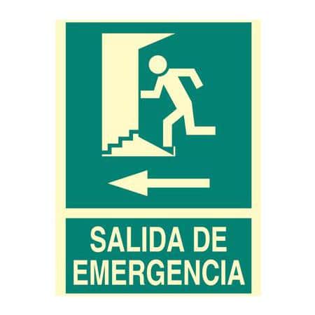 Señales de seguridad:  Salida de emergencia