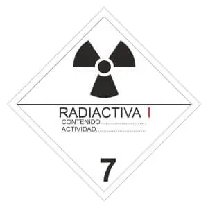 Etiquetas ADR clase 7
