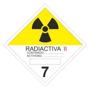 Etiquetas de materias radiactivas