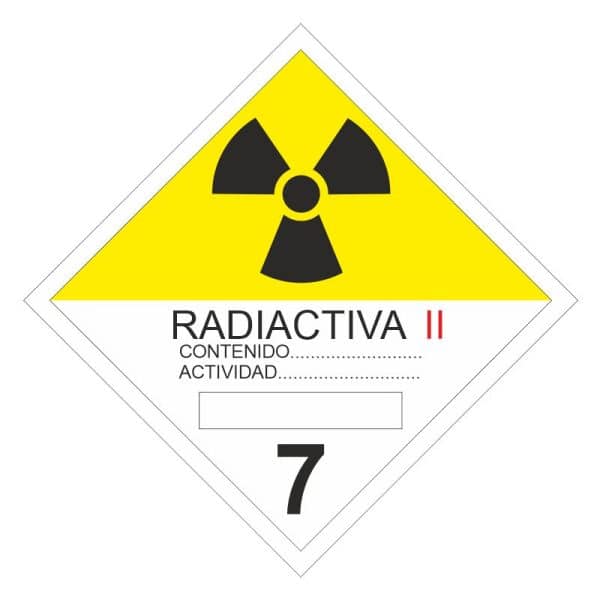 Etiquetas de materias radiactivas