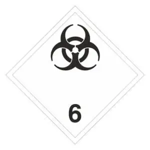 Etiquetas de materias infecciosas