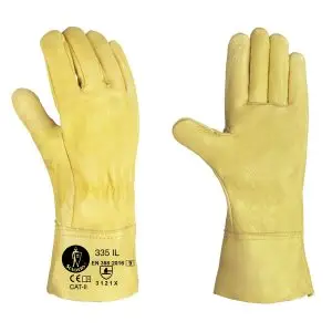 Guantes piel extra largo