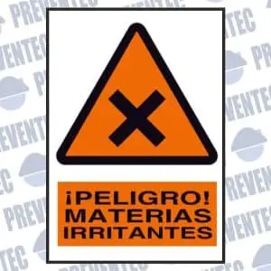 Peligro por materias irritantes