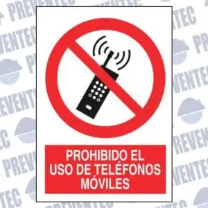 Prohibido el uso de teléfonos móviles