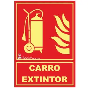Señal carro extintor