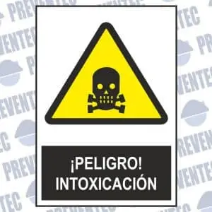 Señal peligro de intoxicación