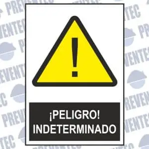 Señal peligro indeterminado