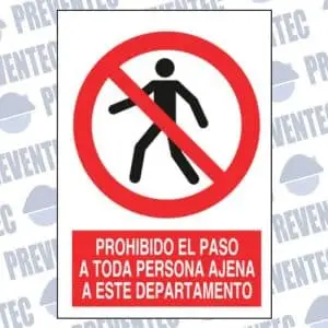 Señal prohibido el paso