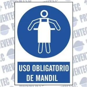 Señal uso obligatorio de mandil