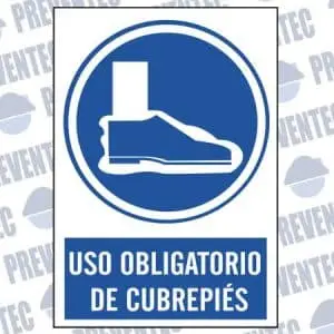 Señal obligación uso cubrecalzado