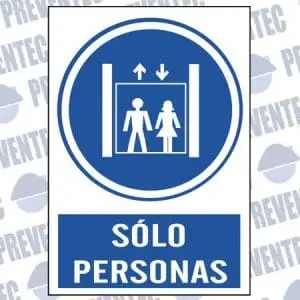 Señales de seguridad solo personas