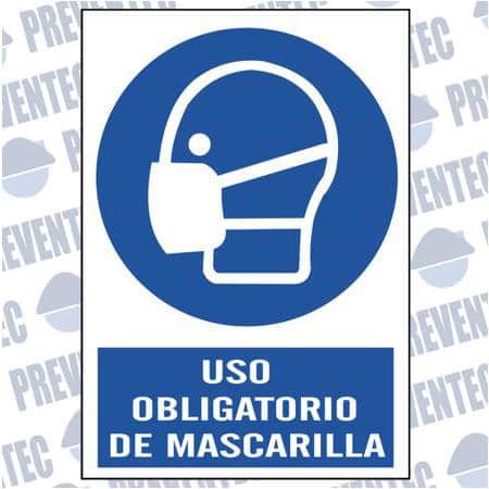 Señalización de seguridad : Uso obligatorio de Mascarilla