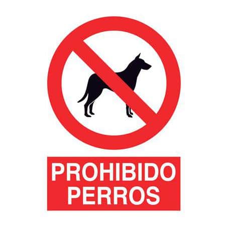 Señales : prohibido perros