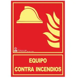 Señalización de equipo contra incendios
