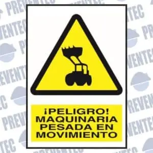 Señalización de maquinaria pesada