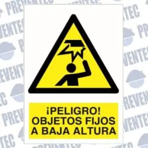 Señales de seguridad : ¡ Peligro ! Objetos fijos a baja altura