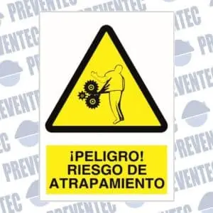 Señalización de riesgo de atrapamiento