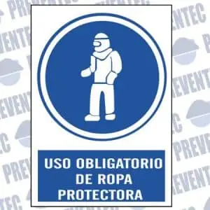 Uso obligatorio ropa protectora
