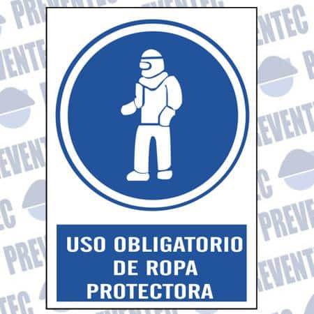Señalización de seguridad : Uso obligatorio de ropa protectora