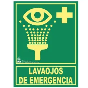 Señalización lavaojos