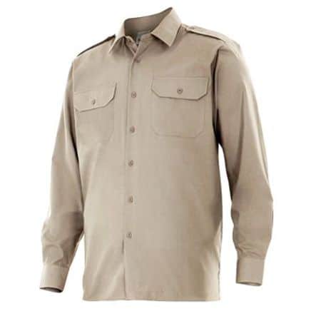 Camisa uniforme M/L dos bolsillos Velilla 530
