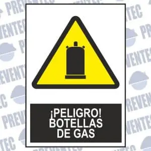 Peligro botellas de gas