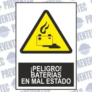 Señal baterías en mal estado