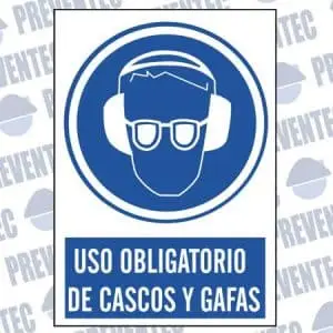 Uso obligatorio de cascos y gafas