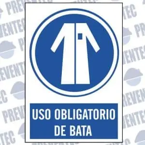 Señal uso obligatorio de bata