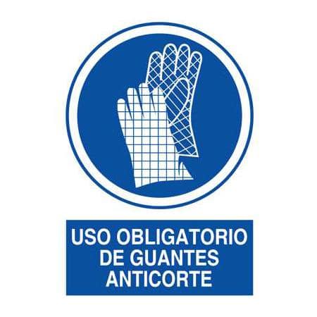 Señalizaciones : Uso obligatorio de guantes anticorte