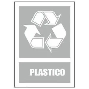 Cartel reciclaje plástico