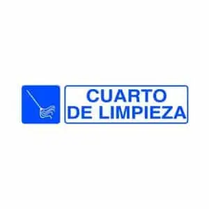 Señales informativas : Cuarto de limpieza