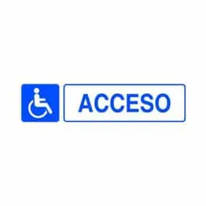 Señales informativas : Acceso discapacitado
