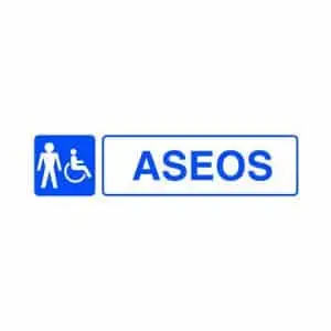 Señalítica : Aseos hombre y discapacitado