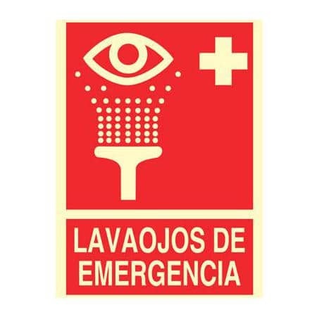 Señales de prevención :  Lavaojos de emergencia