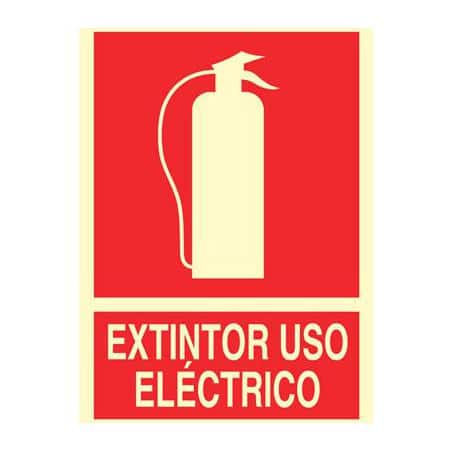 Señales de seguridad Extintor uso eléctrico
