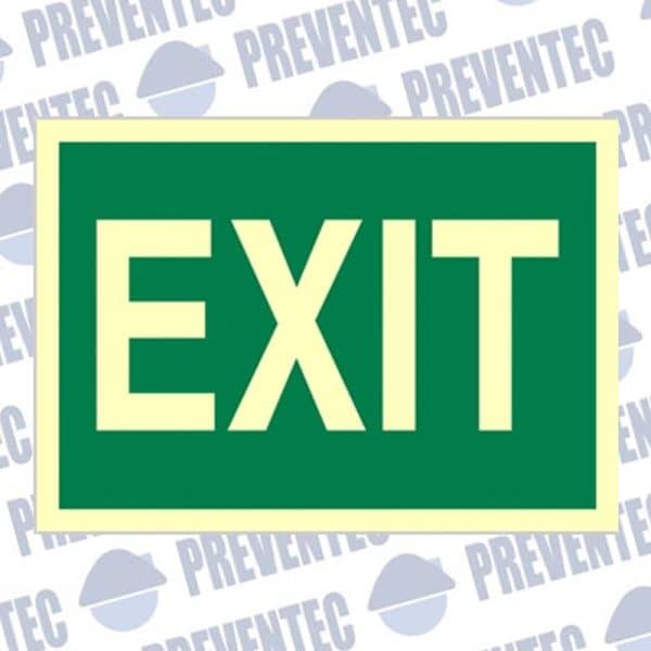 Señal de evacuación exit