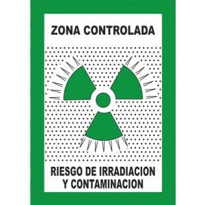 Señal de peligro radiactivo