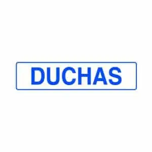 Señales informativas: Duchas