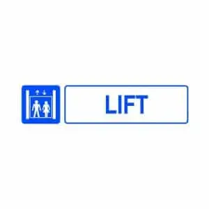 Señales informativas en inglés : Lift