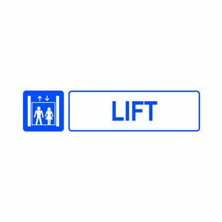 Señales informativas en inglés : Lift