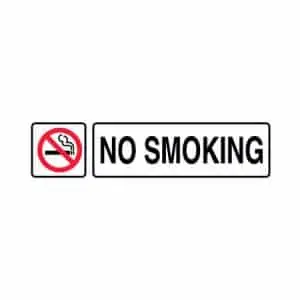Señales informativas en ingles : No smoking
