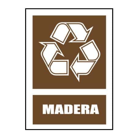 Señales de reciclaje :  Madera